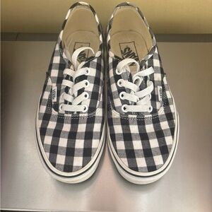 Vans Kids Checkered Black and White Sneakers